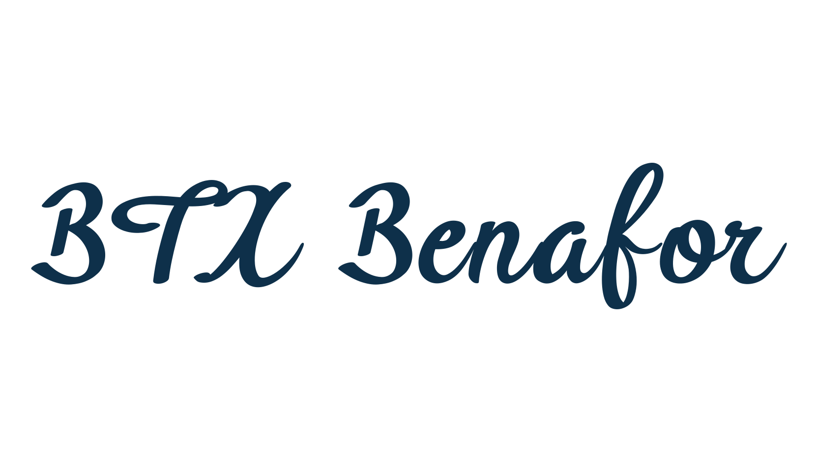 BTX Benafor, script handwritten fancy decorative calligraphy font preview