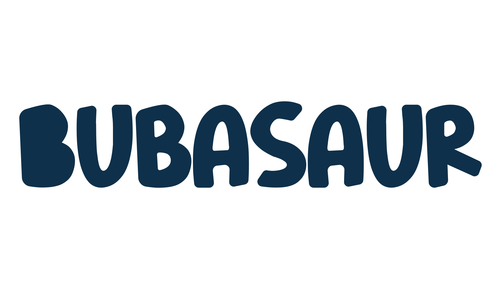 Bubasaur, cartoon font preview