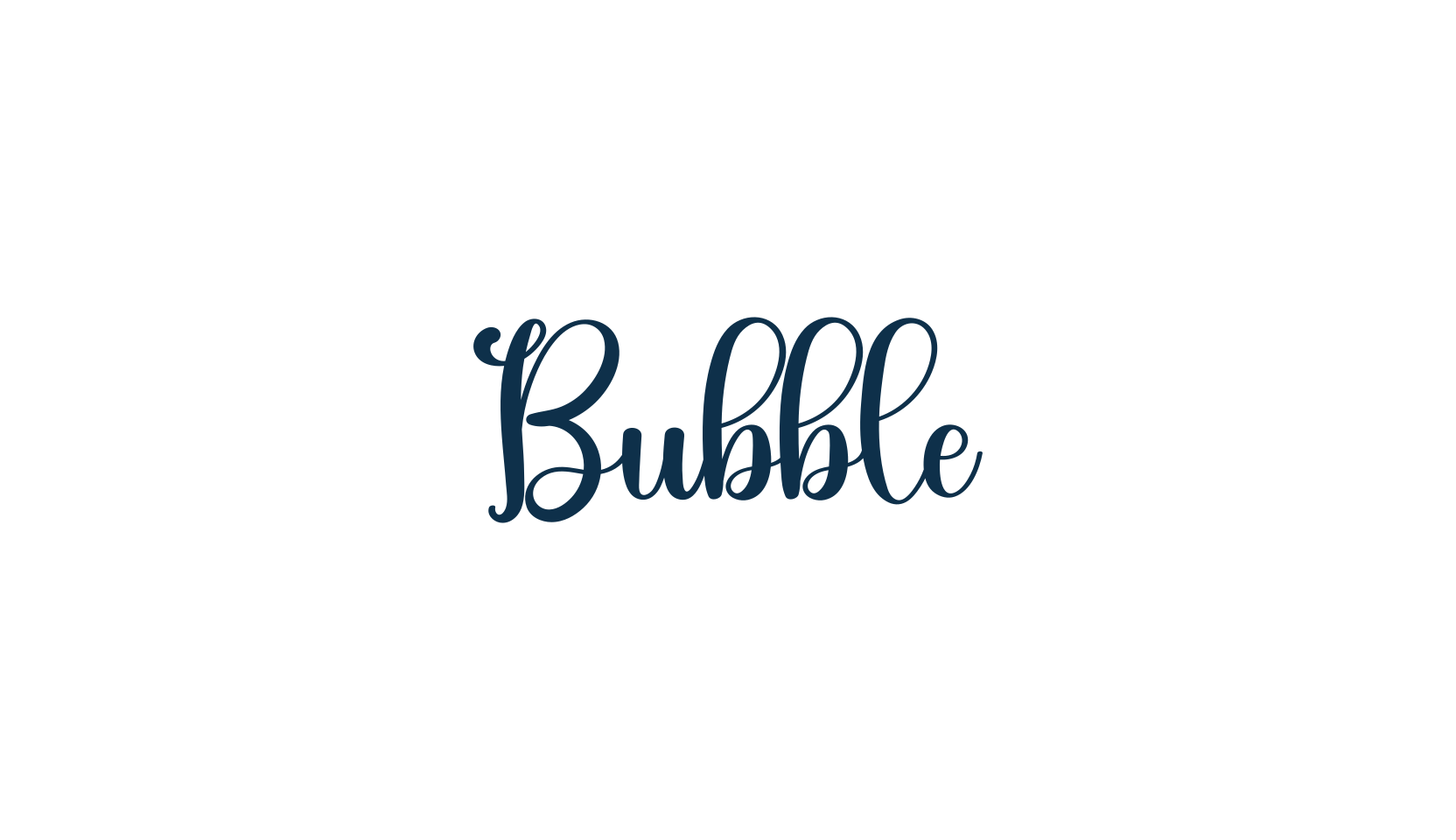 Bubble (bubble-4), various font preview