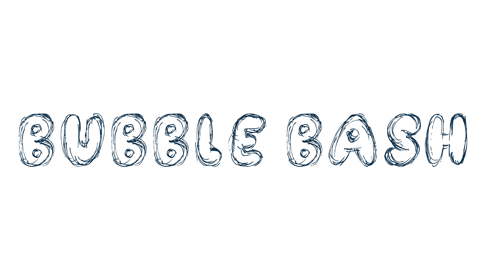 Bubble Bash, cartoon font preview