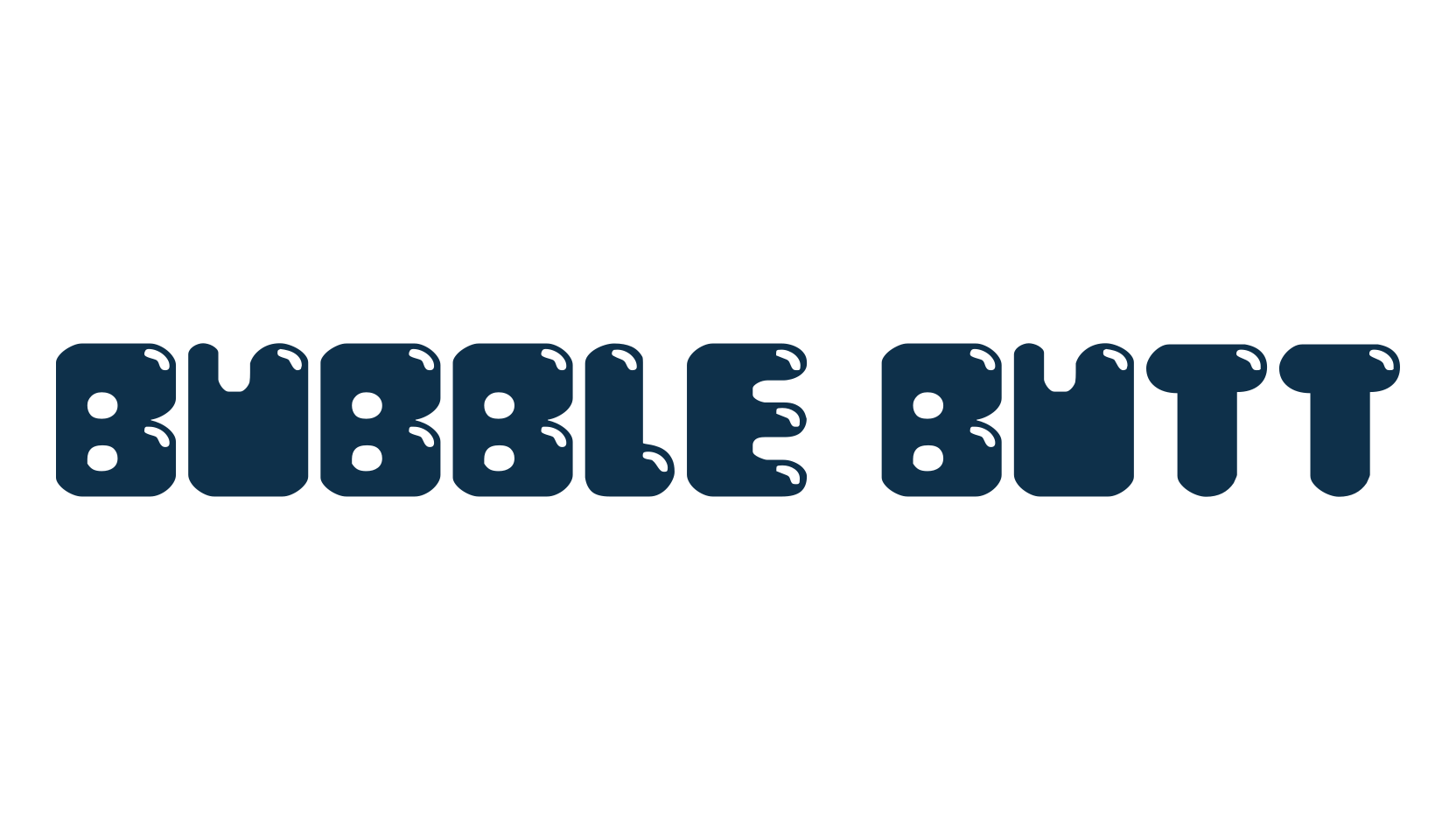 Bubble Butt, fancy groovy decorative font preview