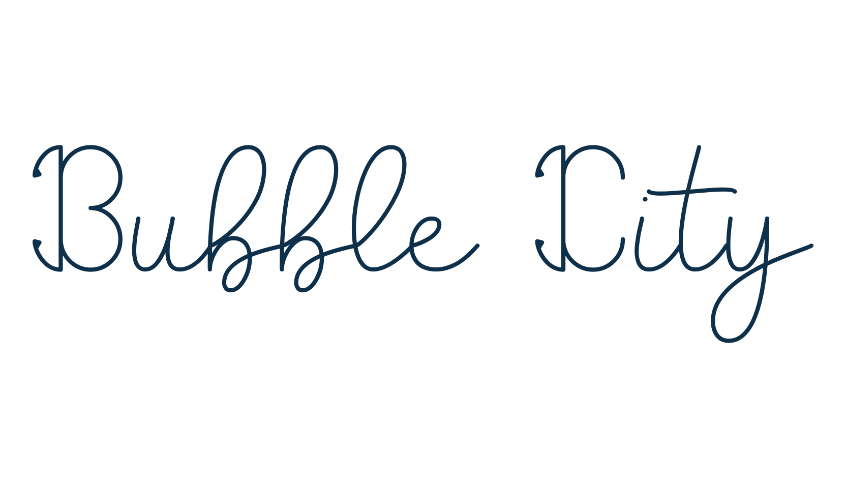 Bubble City, fancy various decorative font preview