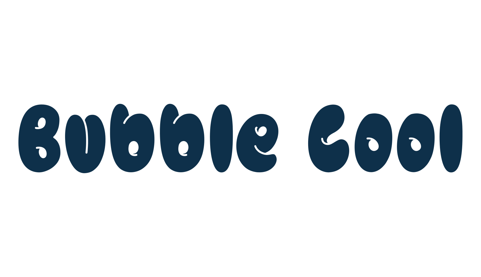 Bubble Cool, groovy font preview