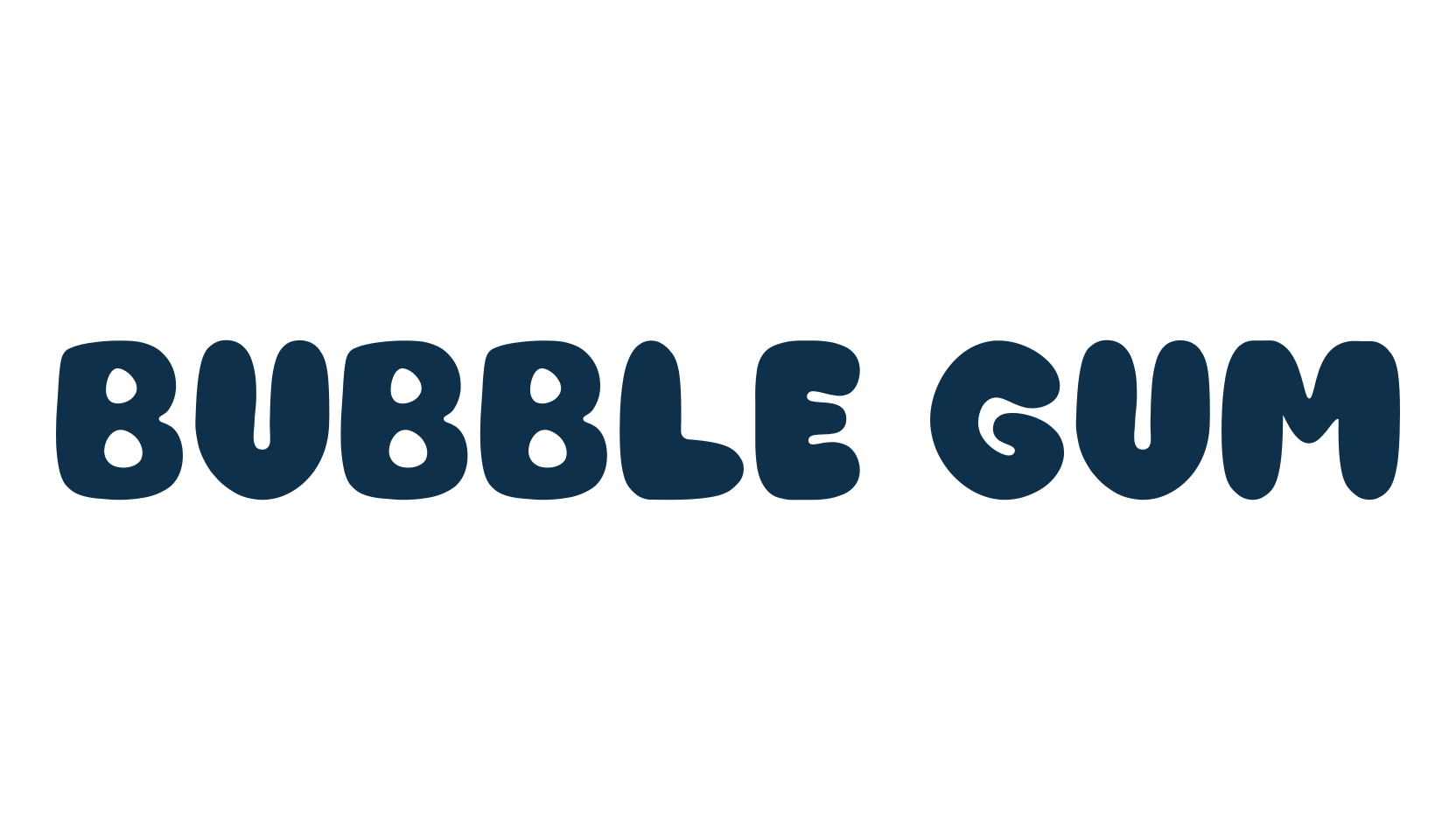 Bubble Gum (bubble-gum-4), cartoon font preview