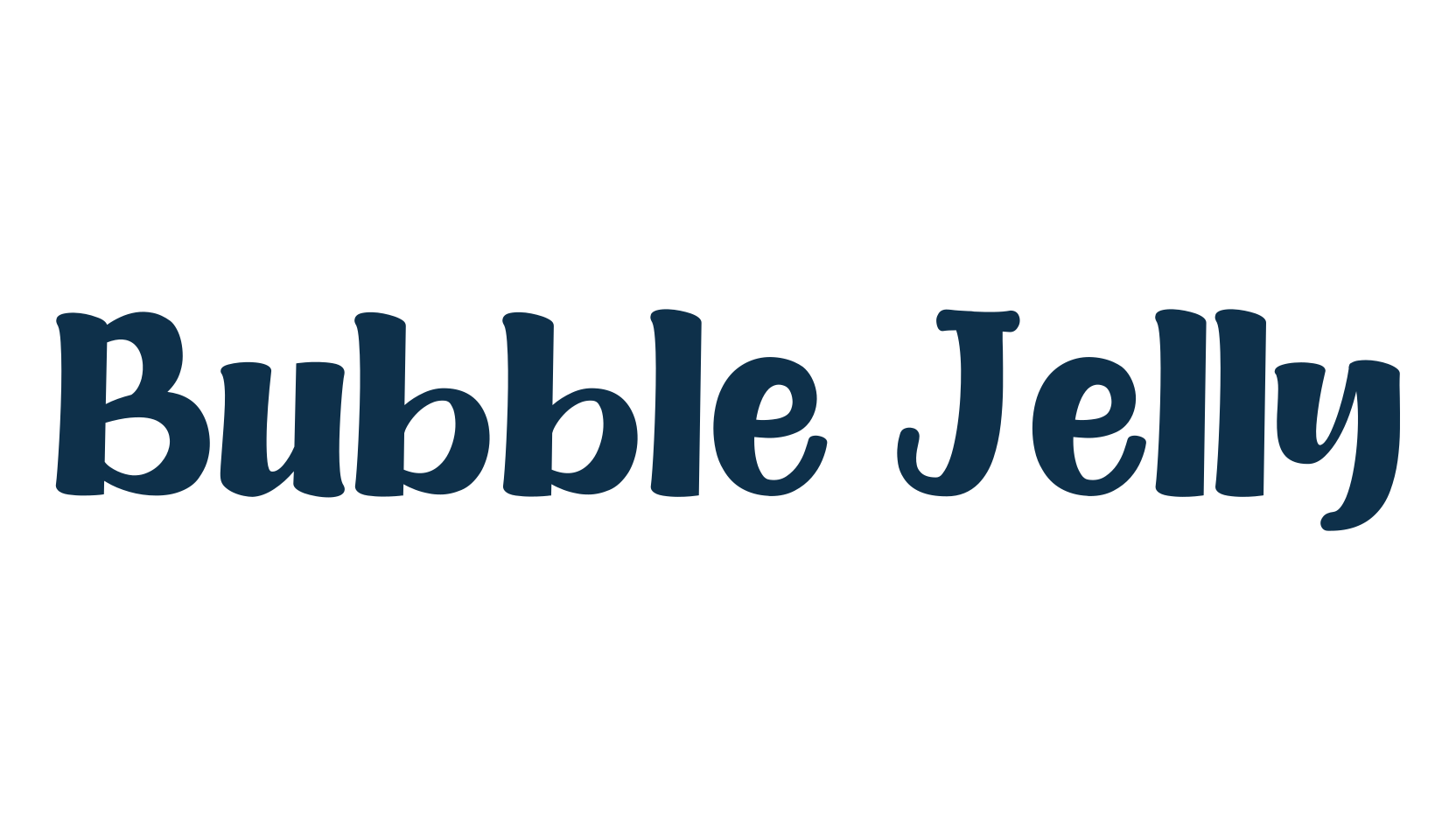 Bubble Jelly, fancy cartoon decorative font preview