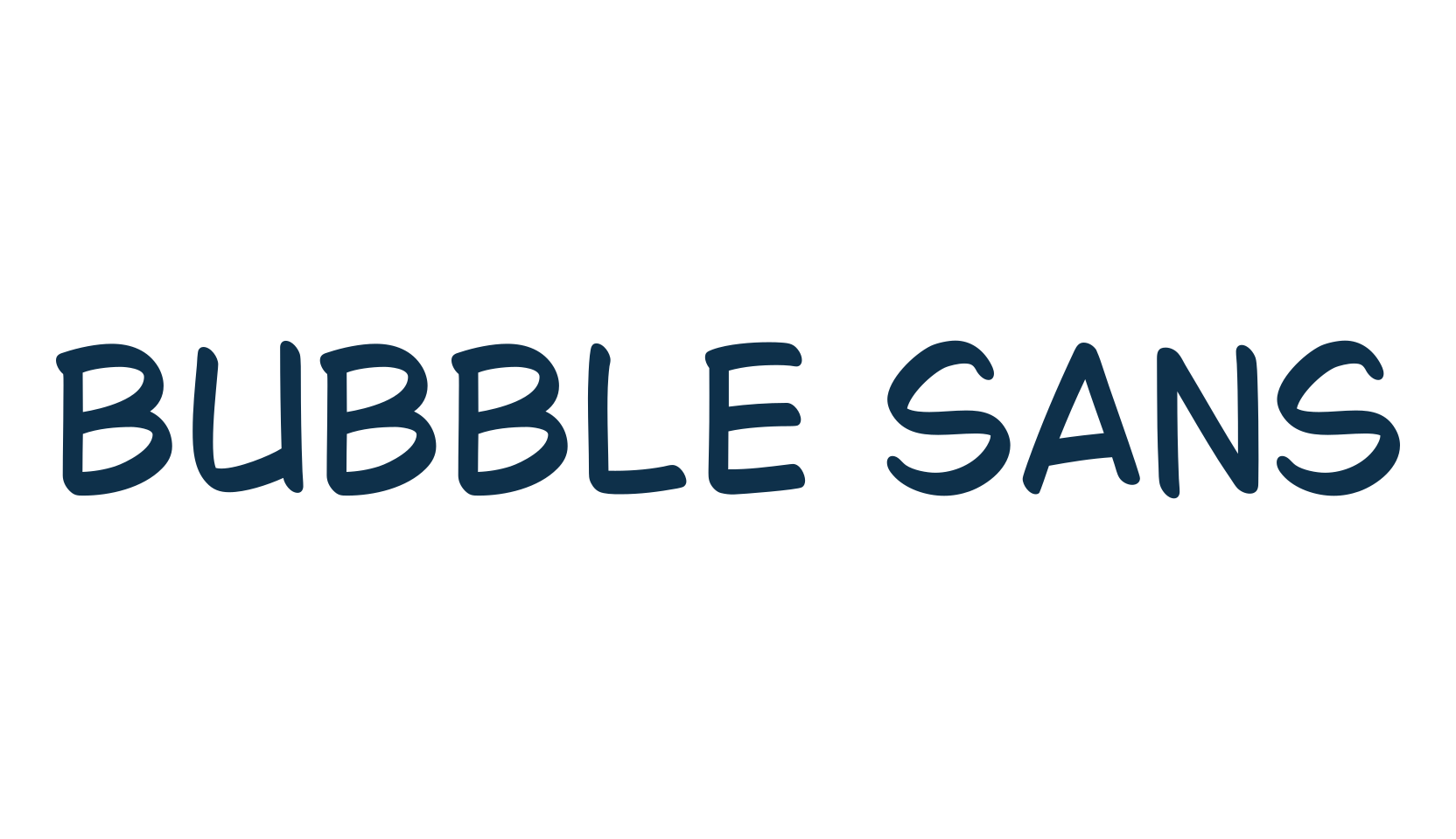 Bubble Sans, fancy cartoon decorative comic font preview