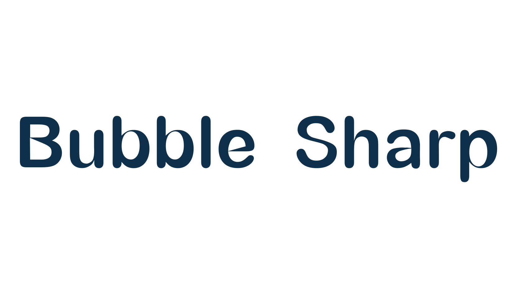 Bubble Sharp, various font preview