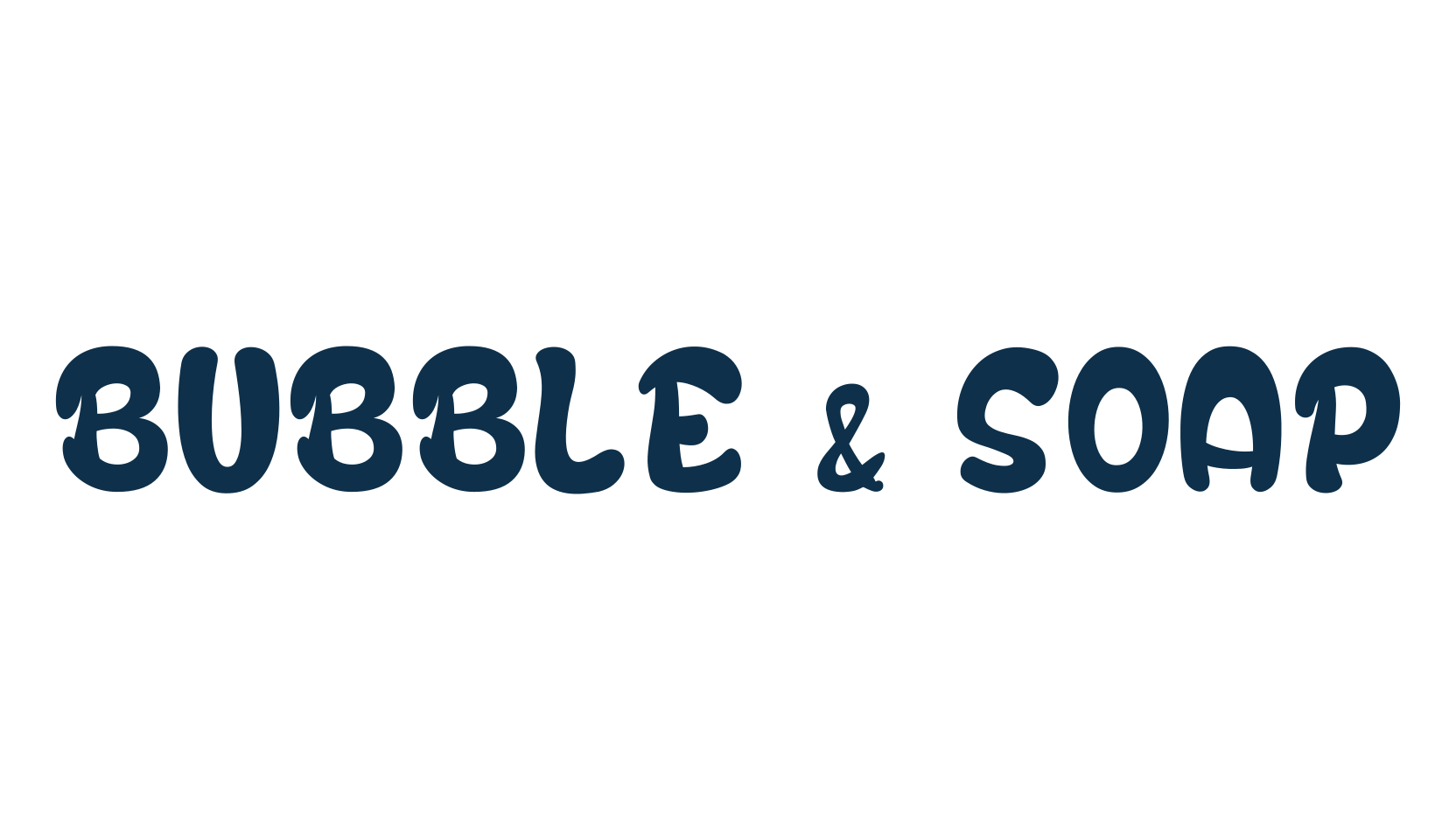 Bubble & Soap, fancy decorative font preview