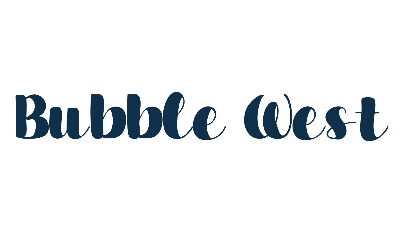 Bubble West, various font preview