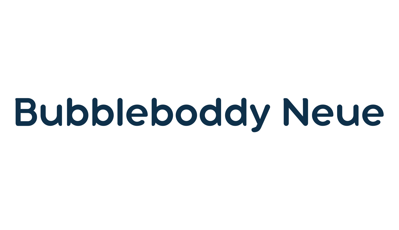 Bubbleboddy Neue, groovy font preview