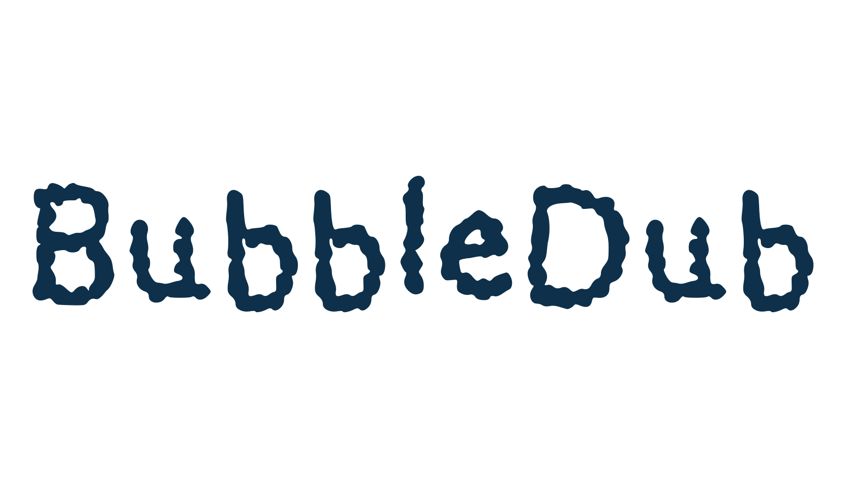 BubbleDub, fancy cartoon decorative comic font preview