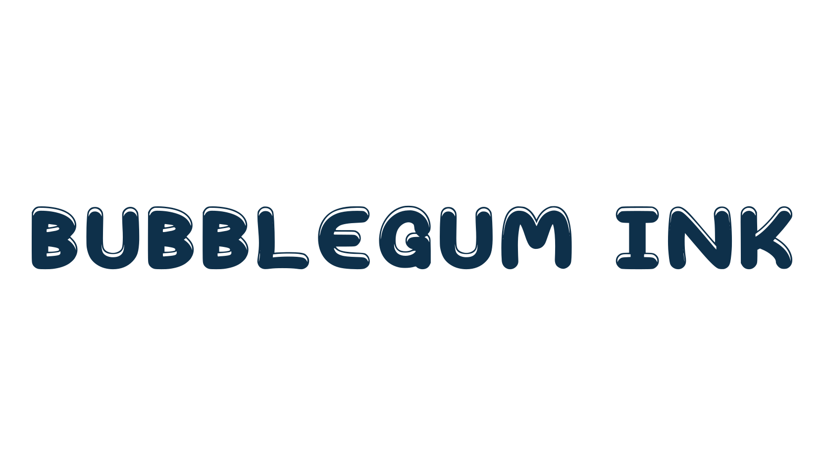 Bubblegum Ink, fancy cartoon decorative font preview