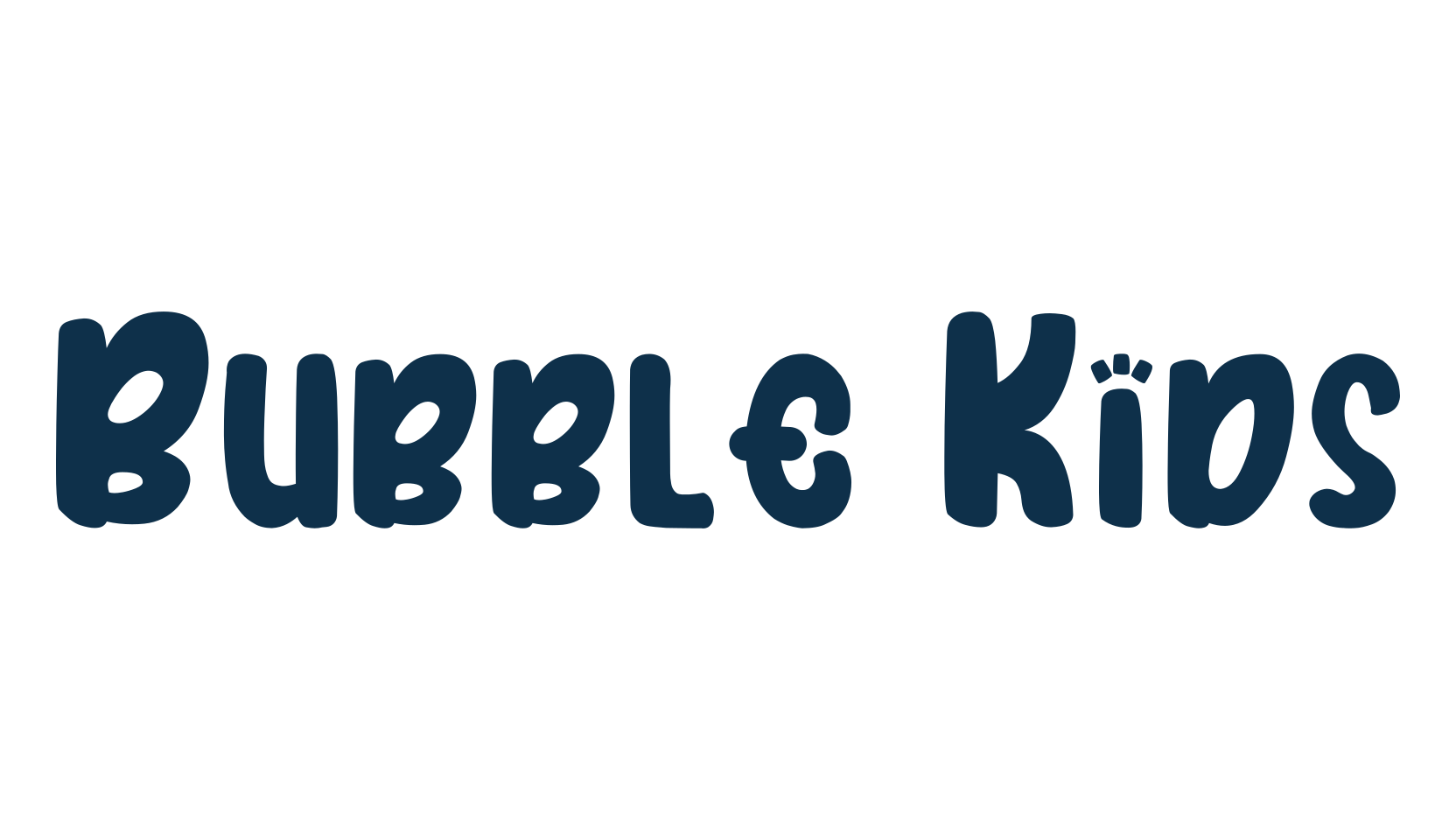 Bubble Kids, cartoon font preview