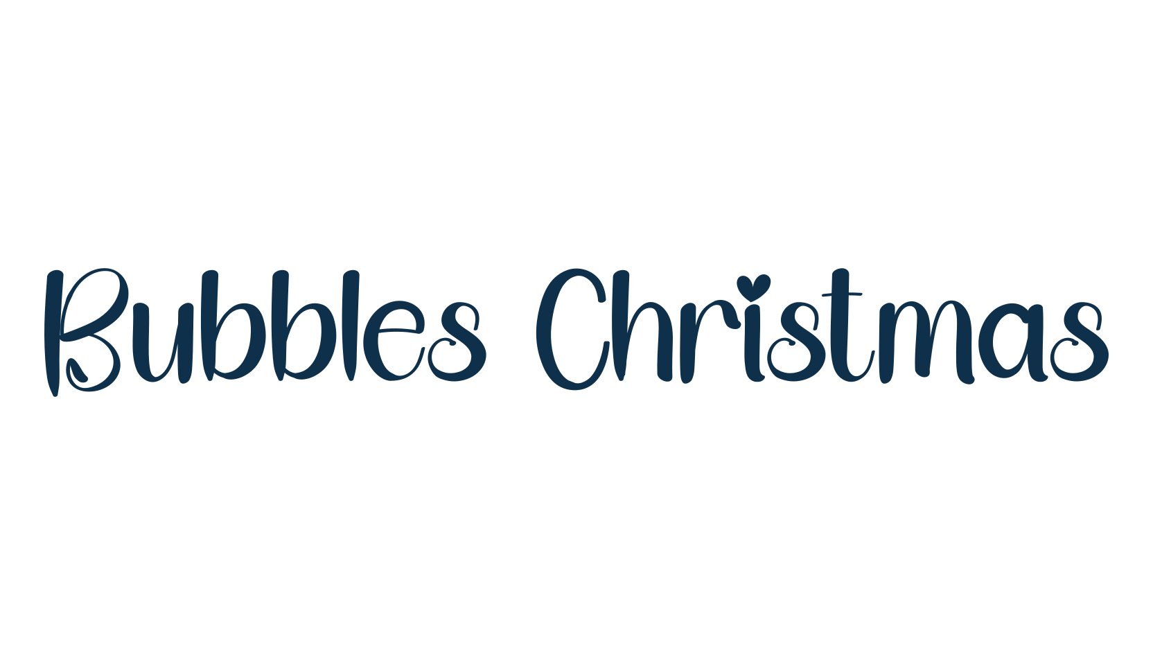 Bubbles Christmas, fancy various decorative script calligraphy font preview