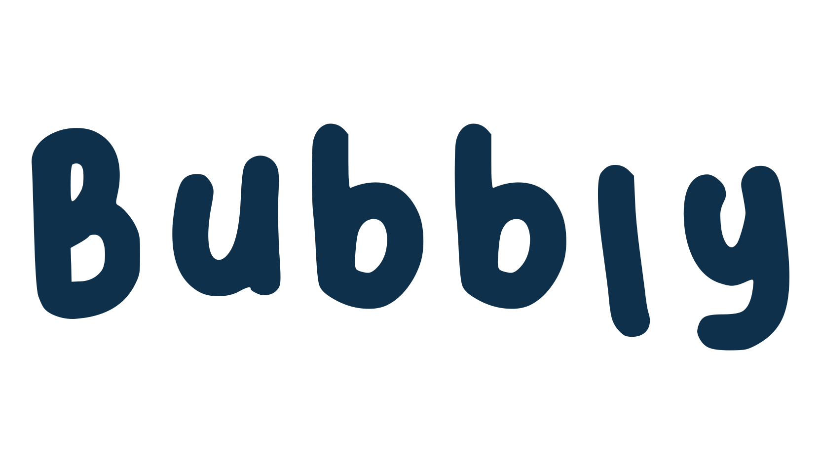 Bubbly, script handwritten fancy decorative calligraphy font preview