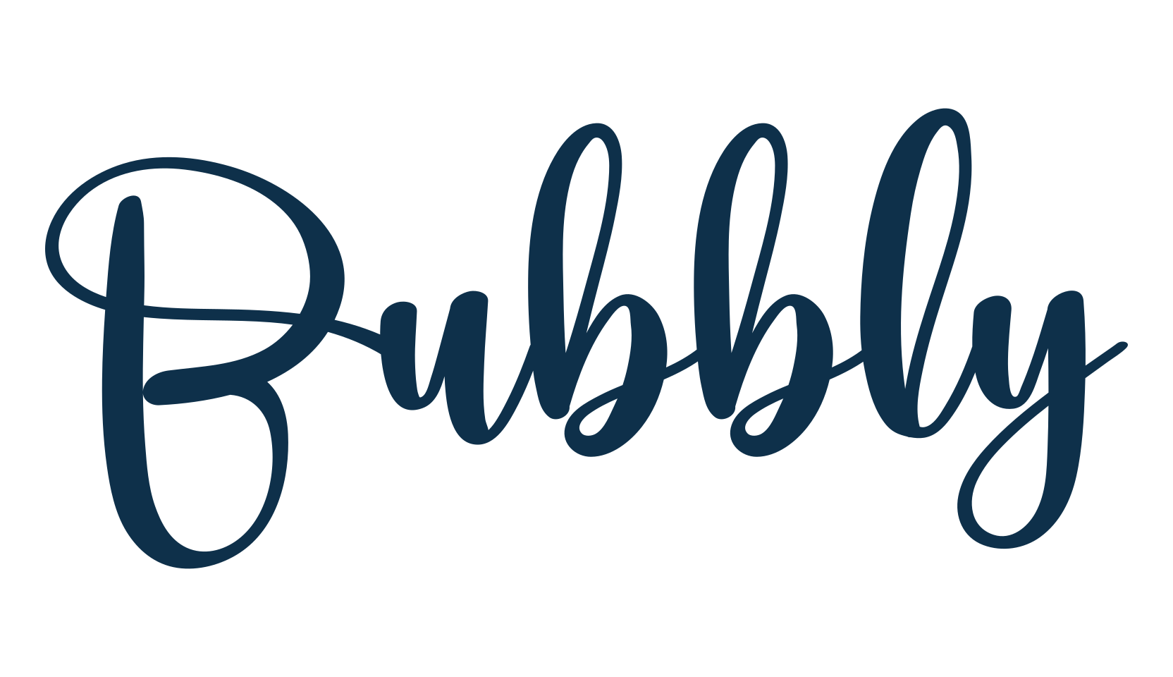 Bubbly (bubbly-8), fancy various decorative script calligraphy font preview