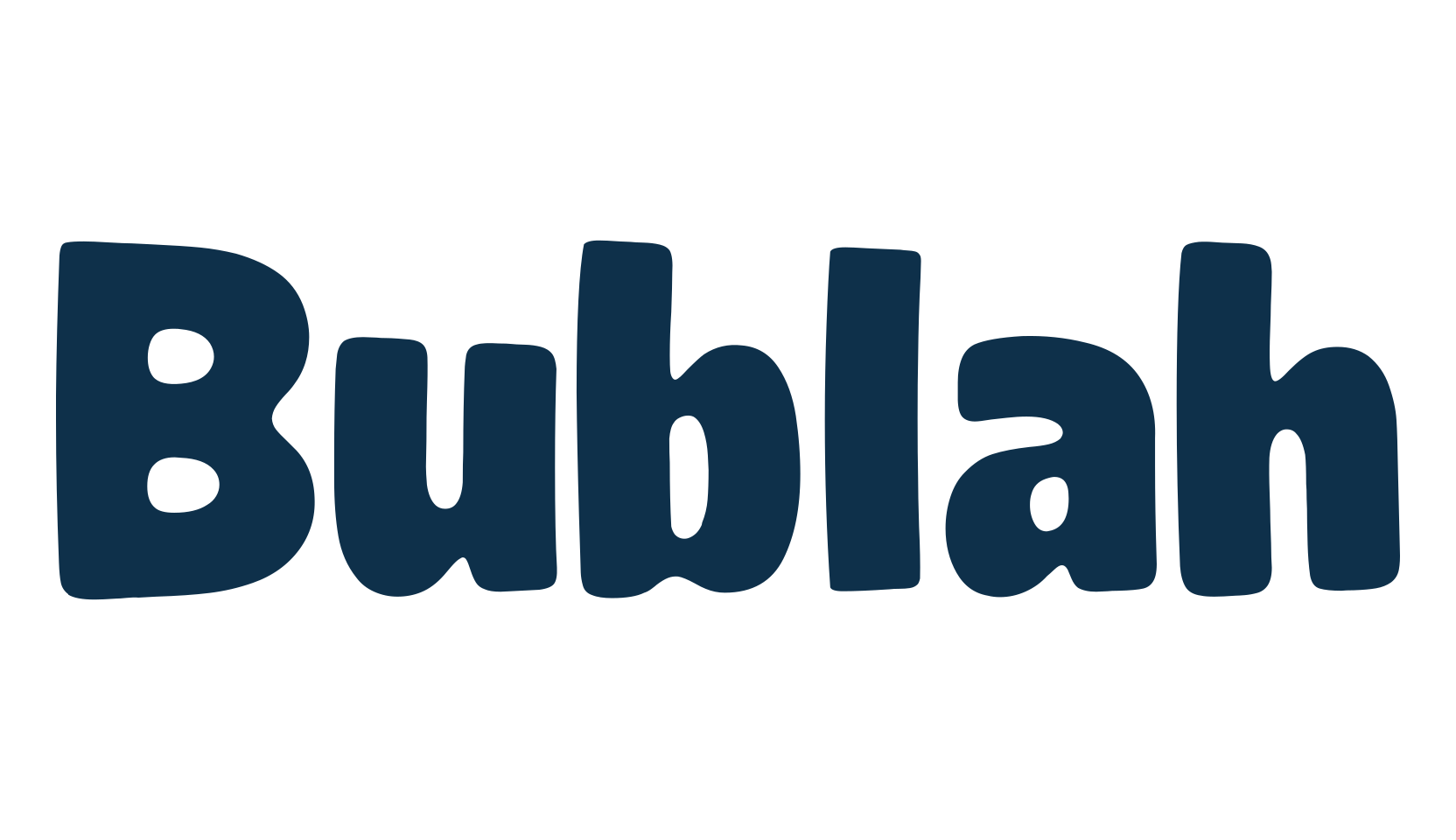 Bublah, fancy cartoon decorative font preview