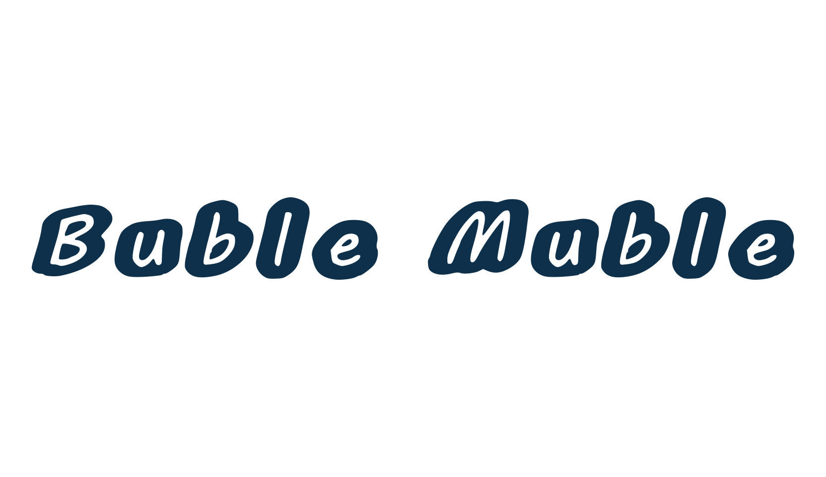 Buble Muble, fancy cartoon decorative comic font preview