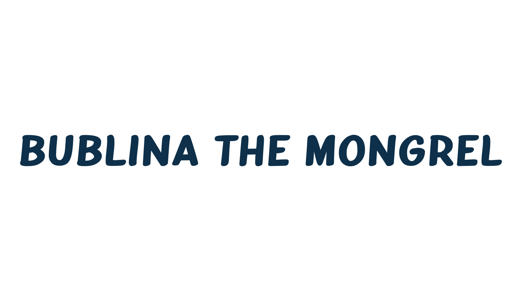 Bublina the Mongrel, cartoon font preview