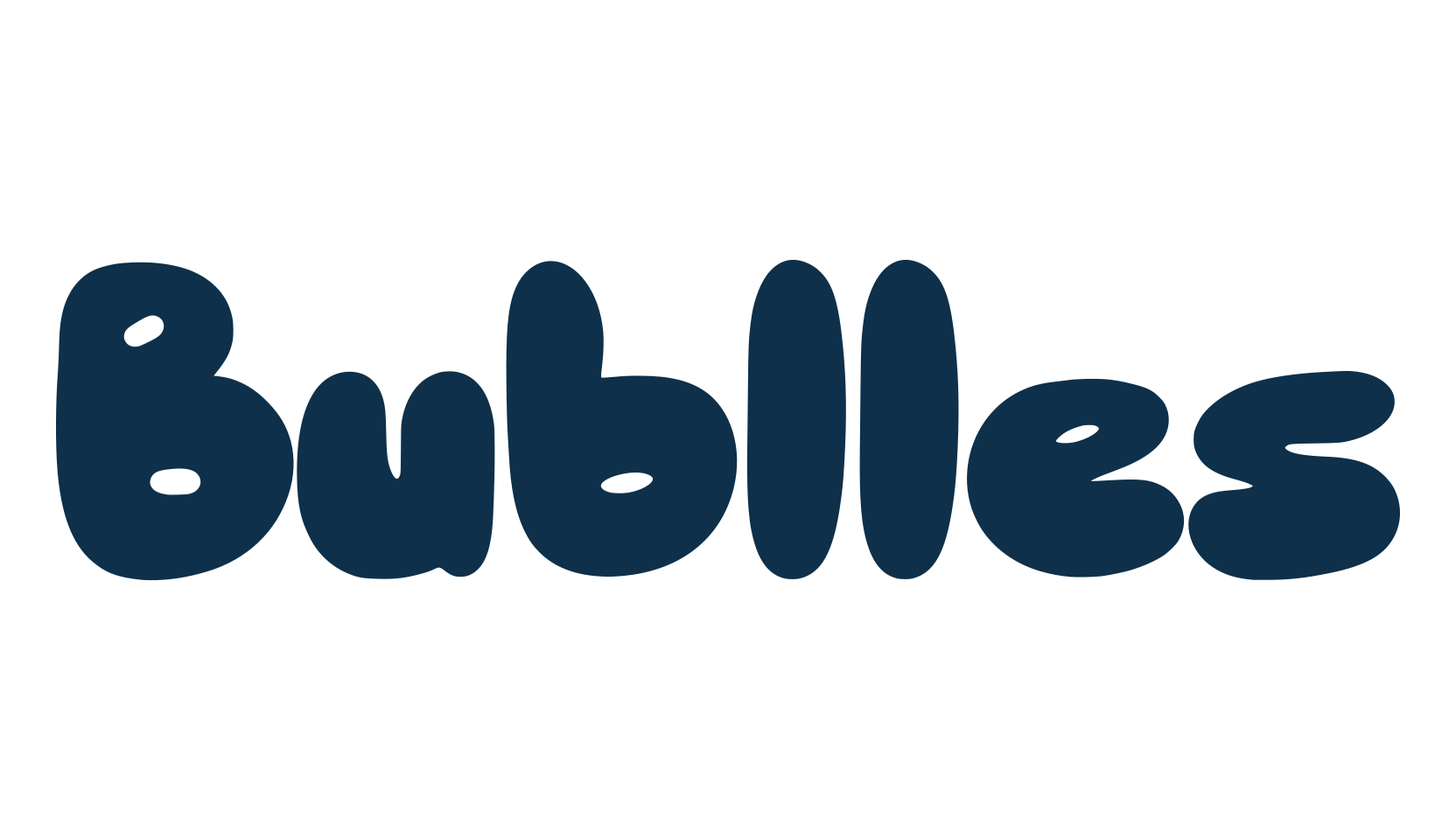 Bublles, fancy cartoon decorative font preview