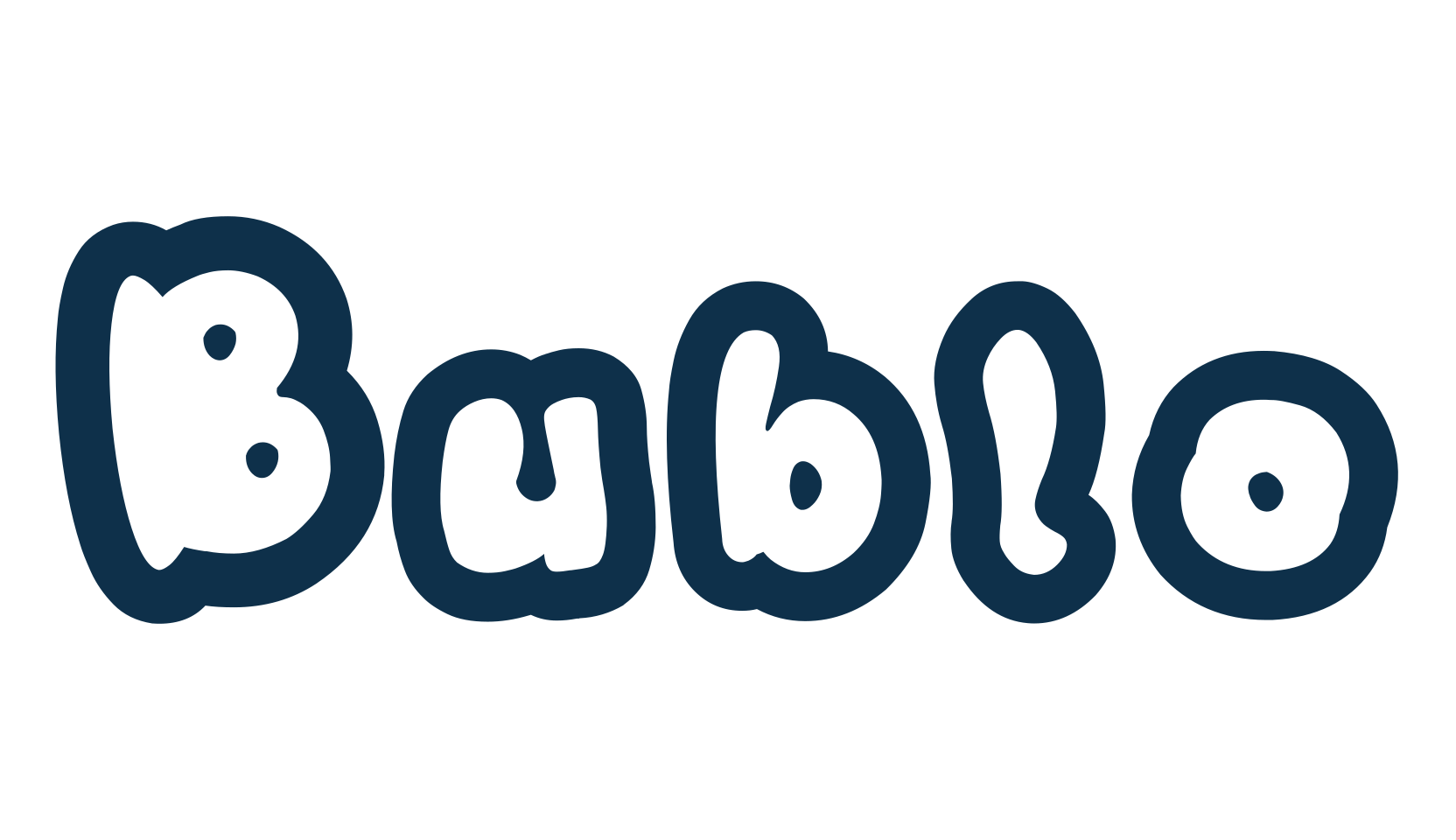 Bublo, fancy cartoon decorative font preview