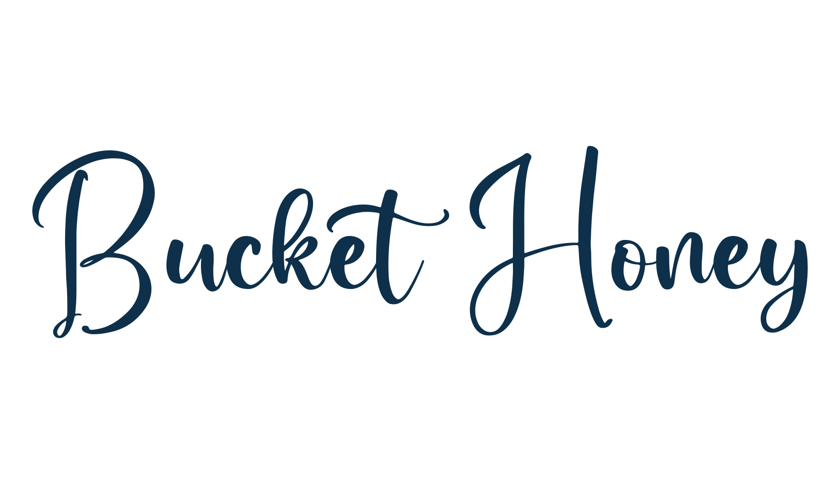 Bucket Honey, script handwritten fancy decorative calligraphy font preview