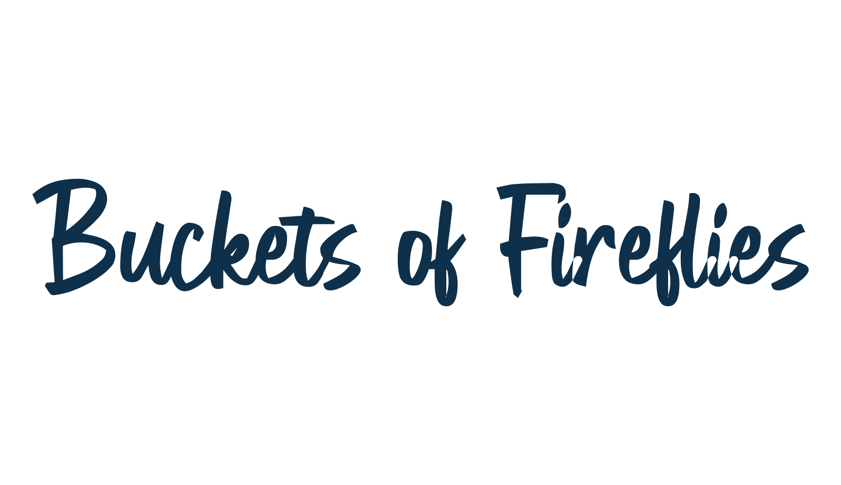 Buckets of Fireflies, handwriting font preview