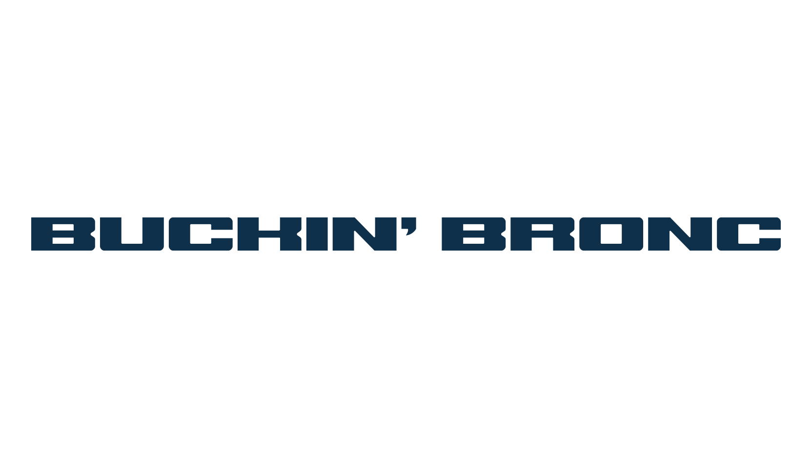 Buckin' Bronc, fancy various techno sci-fi font preview