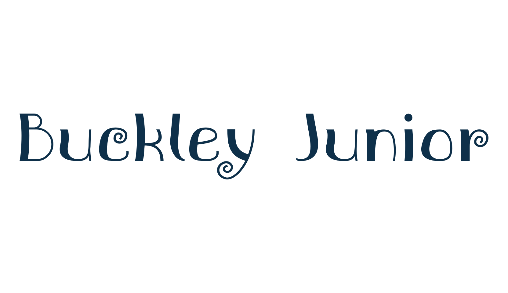 Buckley Junior, various font preview