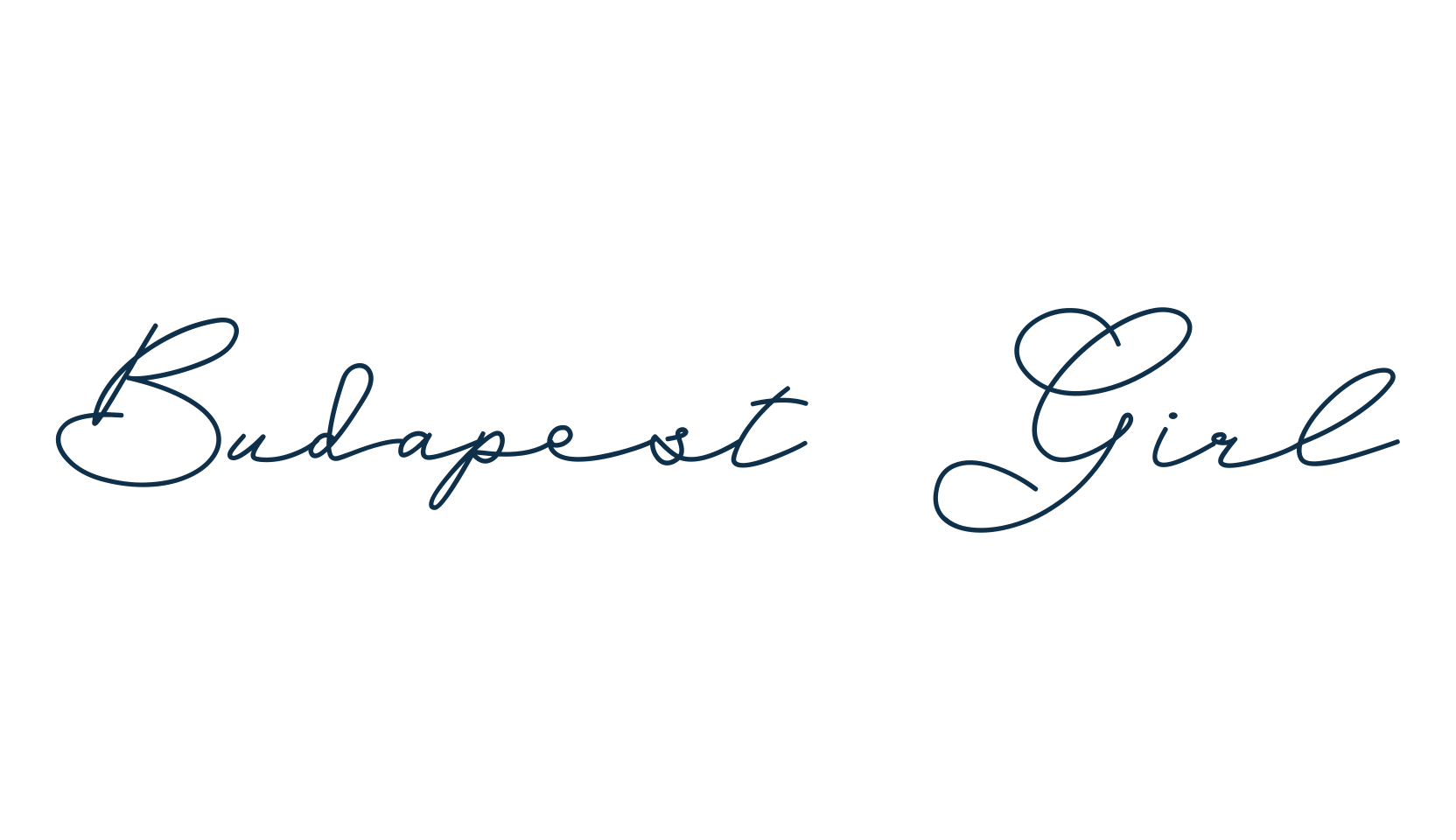 Budapest Girl, script handwritten fancy decorative calligraphy font preview
