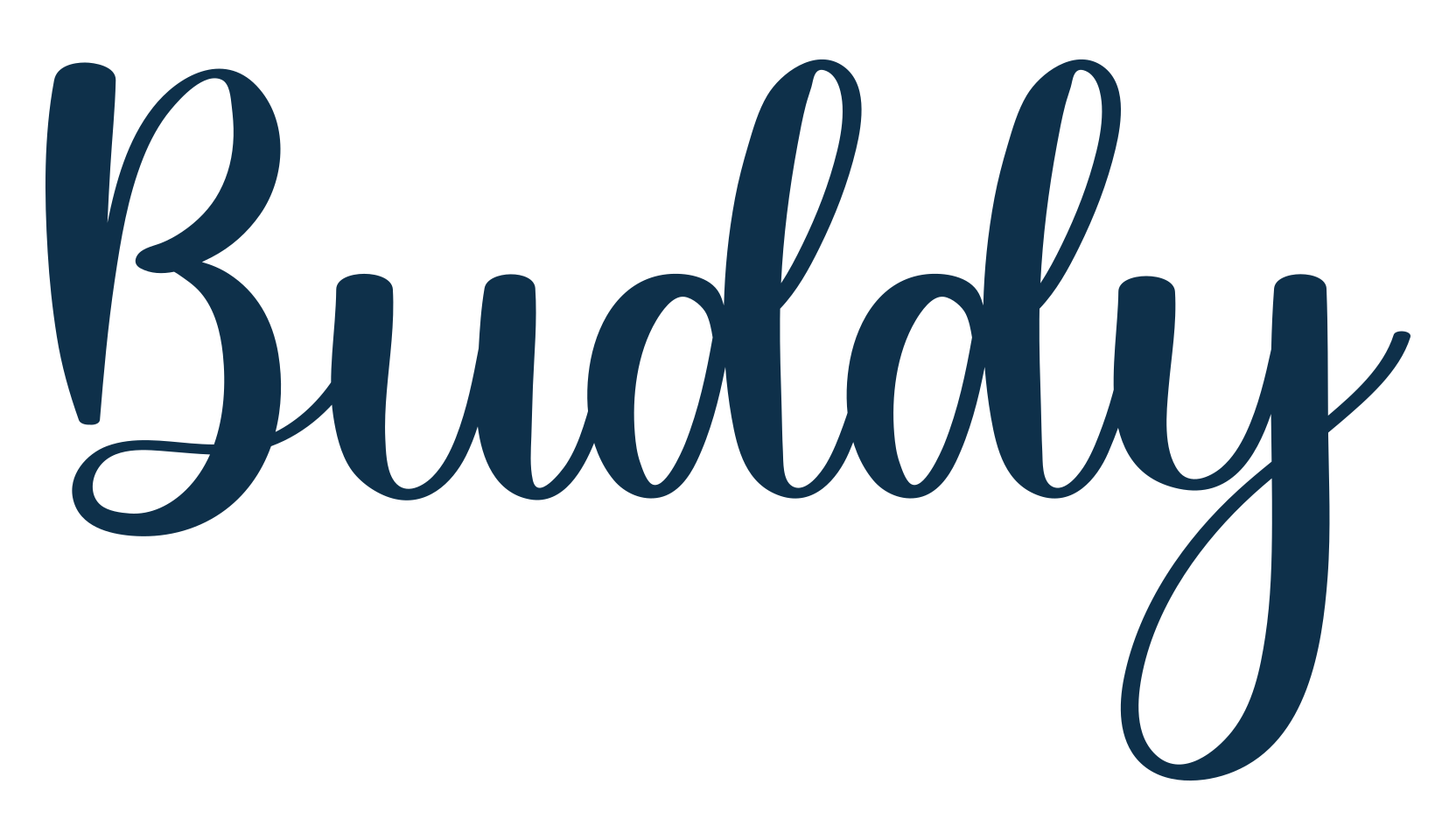 Buddy, fancy various decorative script calligraphy font preview