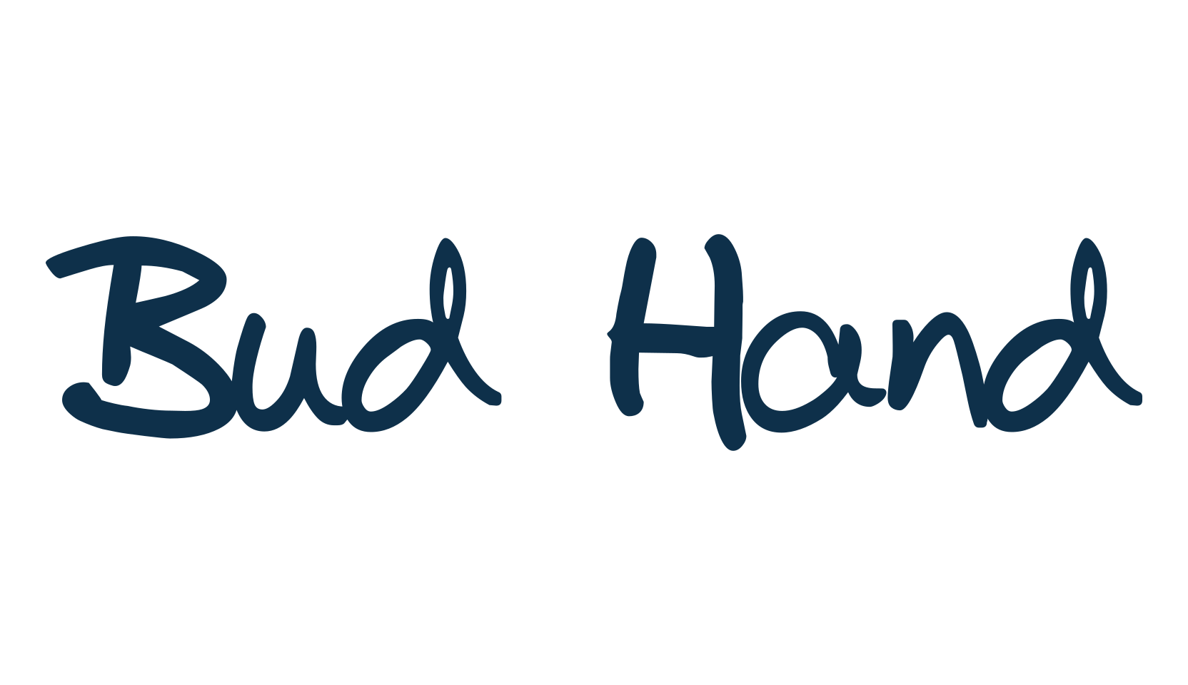 Bud Hand, handwriting font preview