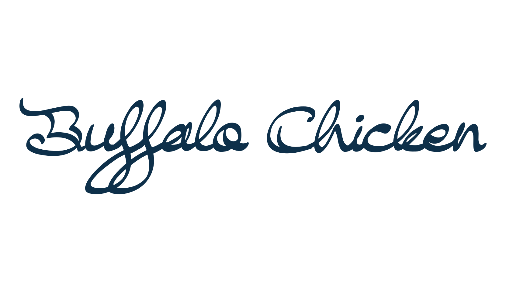 Buffalo Chicken, script calligraphy fancy decorative font preview