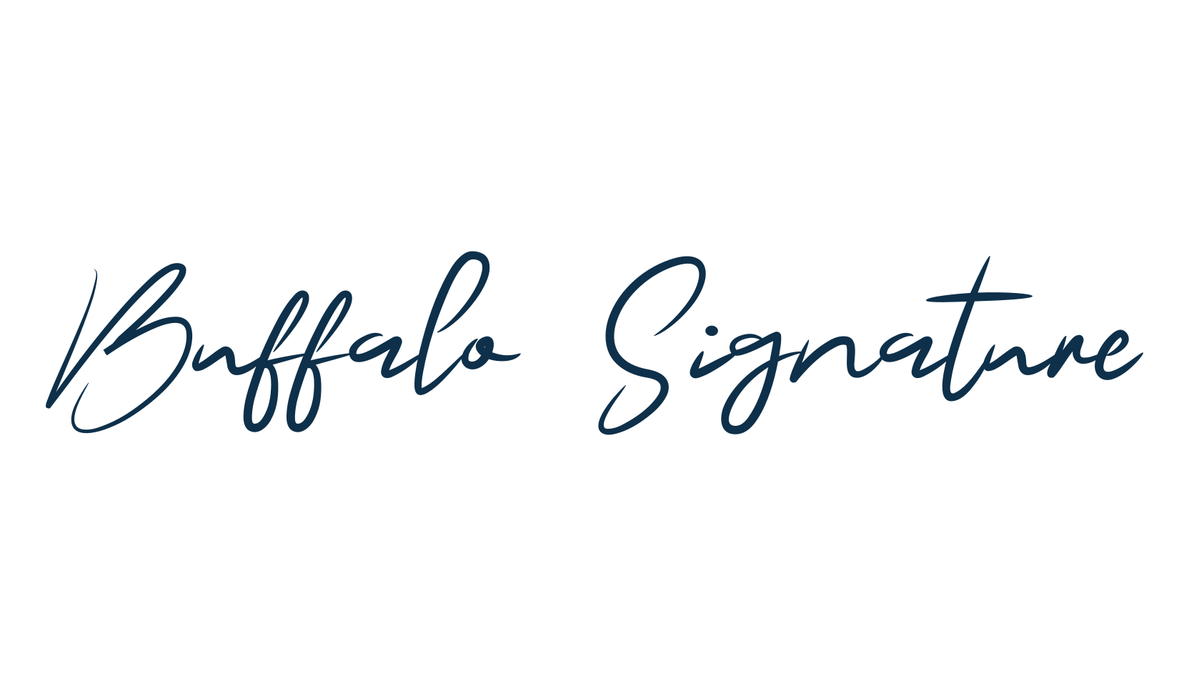 Buffalo Signature, script handwritten fancy decorative calligraphy font preview