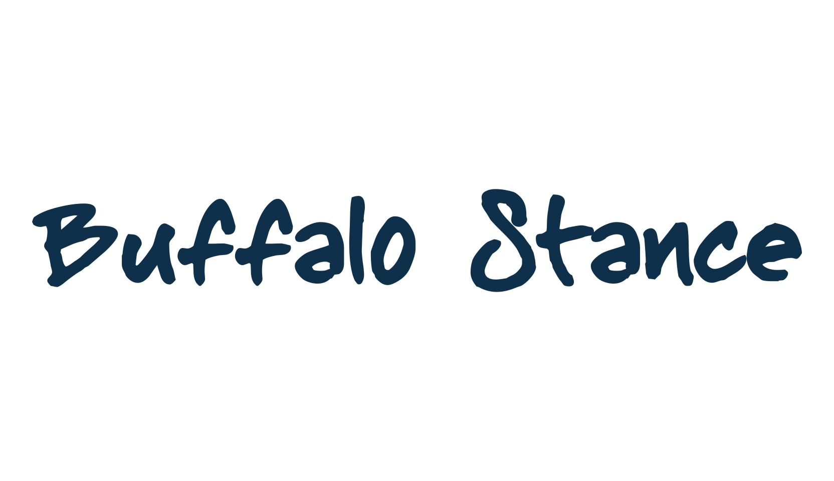 Buffalo Stance, handwriting font preview