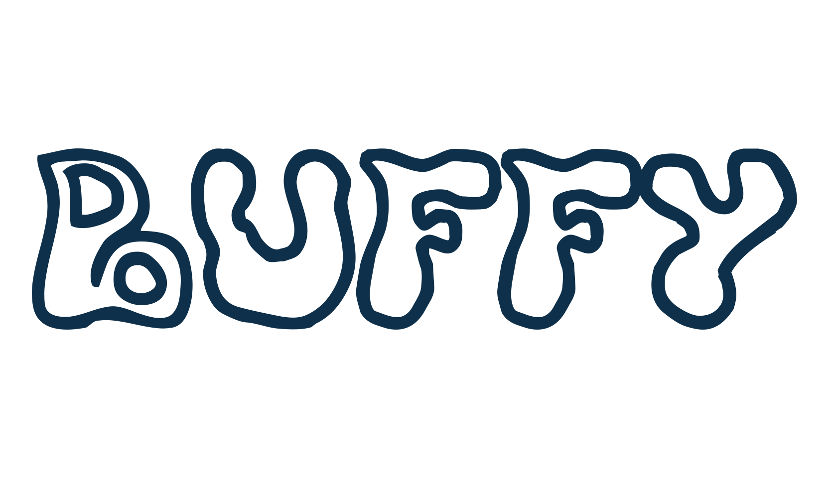 Buffy, fancy cartoon decorative font preview