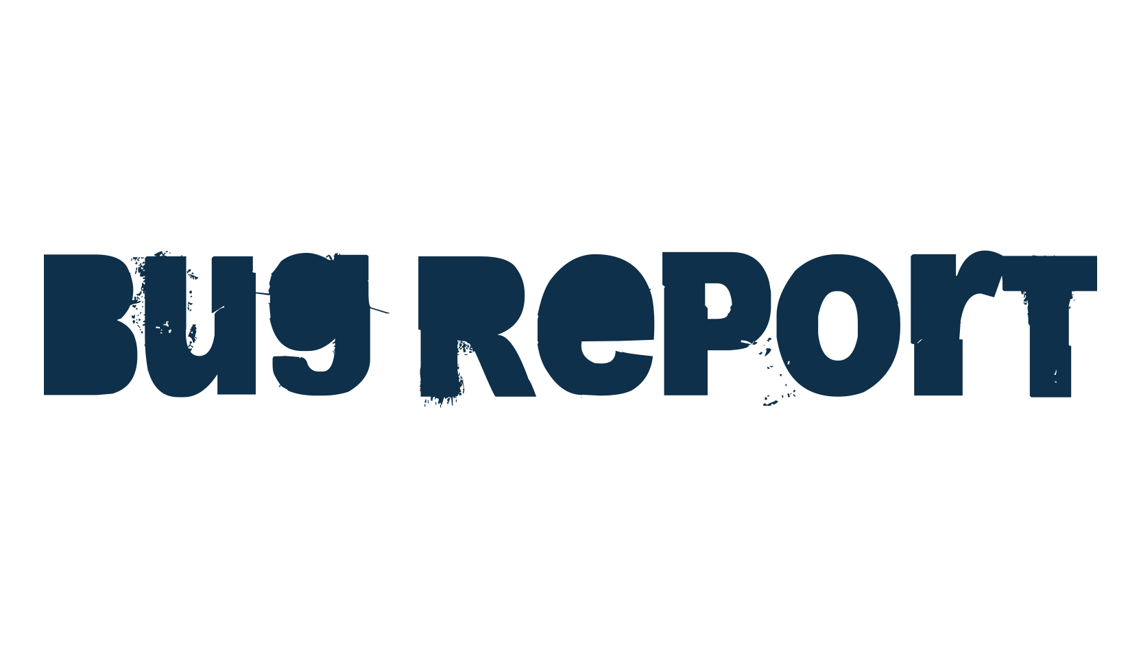 Bug Report, fancy eroded decorative font preview
