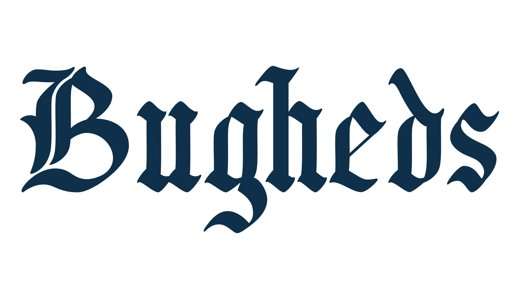 Bugheds, medieval font preview