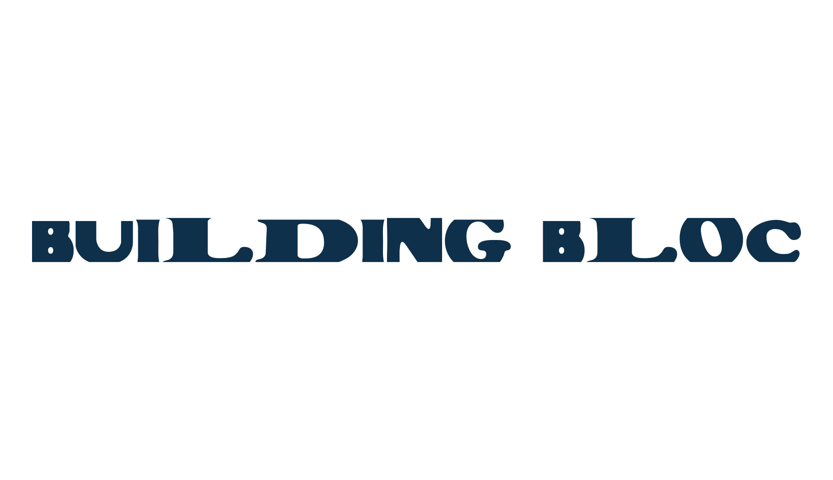 Building Bloc, distorted font preview