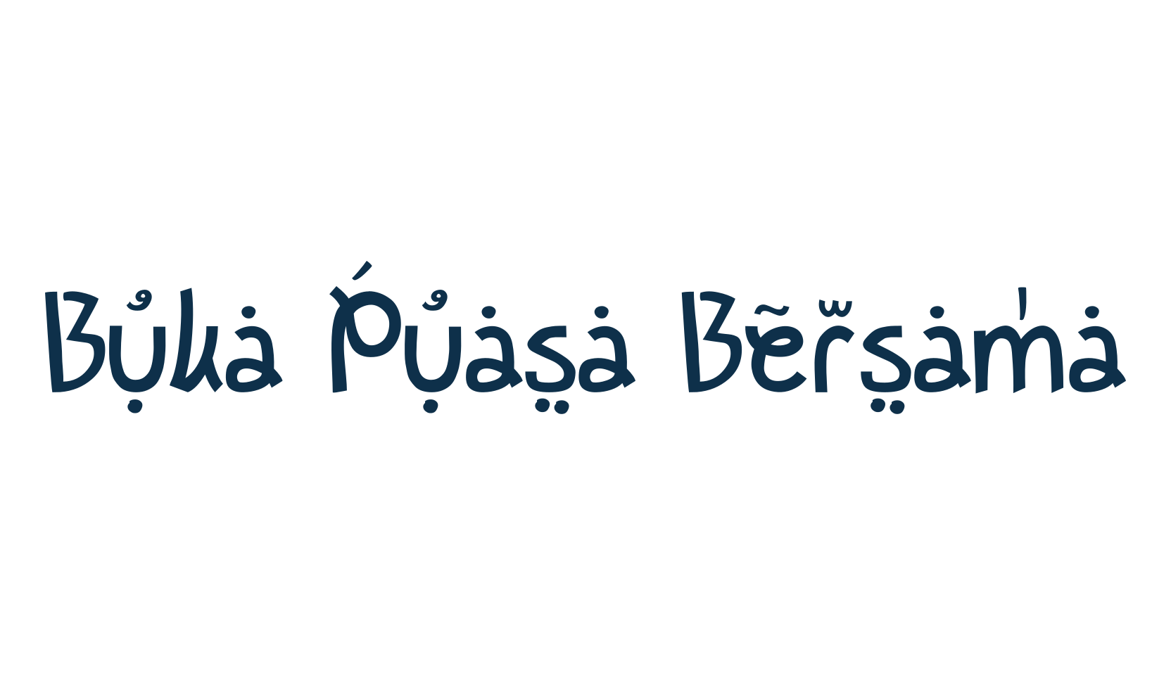 Buka Puasa Bersama, arabic font preview