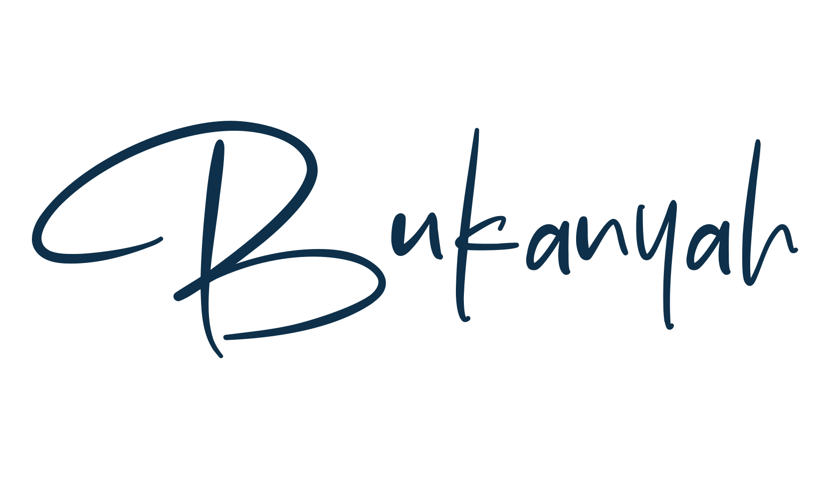 Bukanyah, script handwritten fancy decorative calligraphy font preview