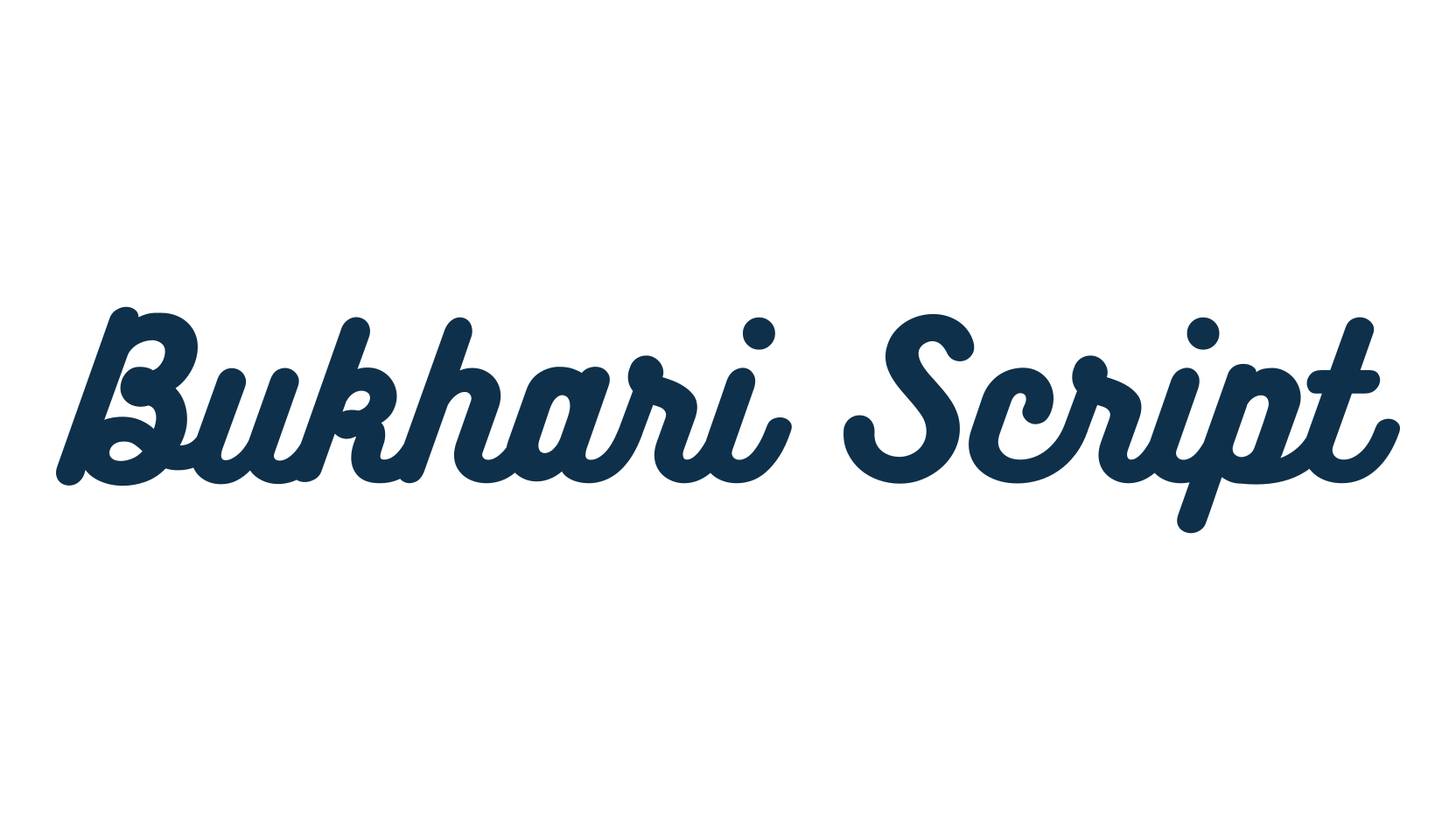 Bukhari Script, various font preview