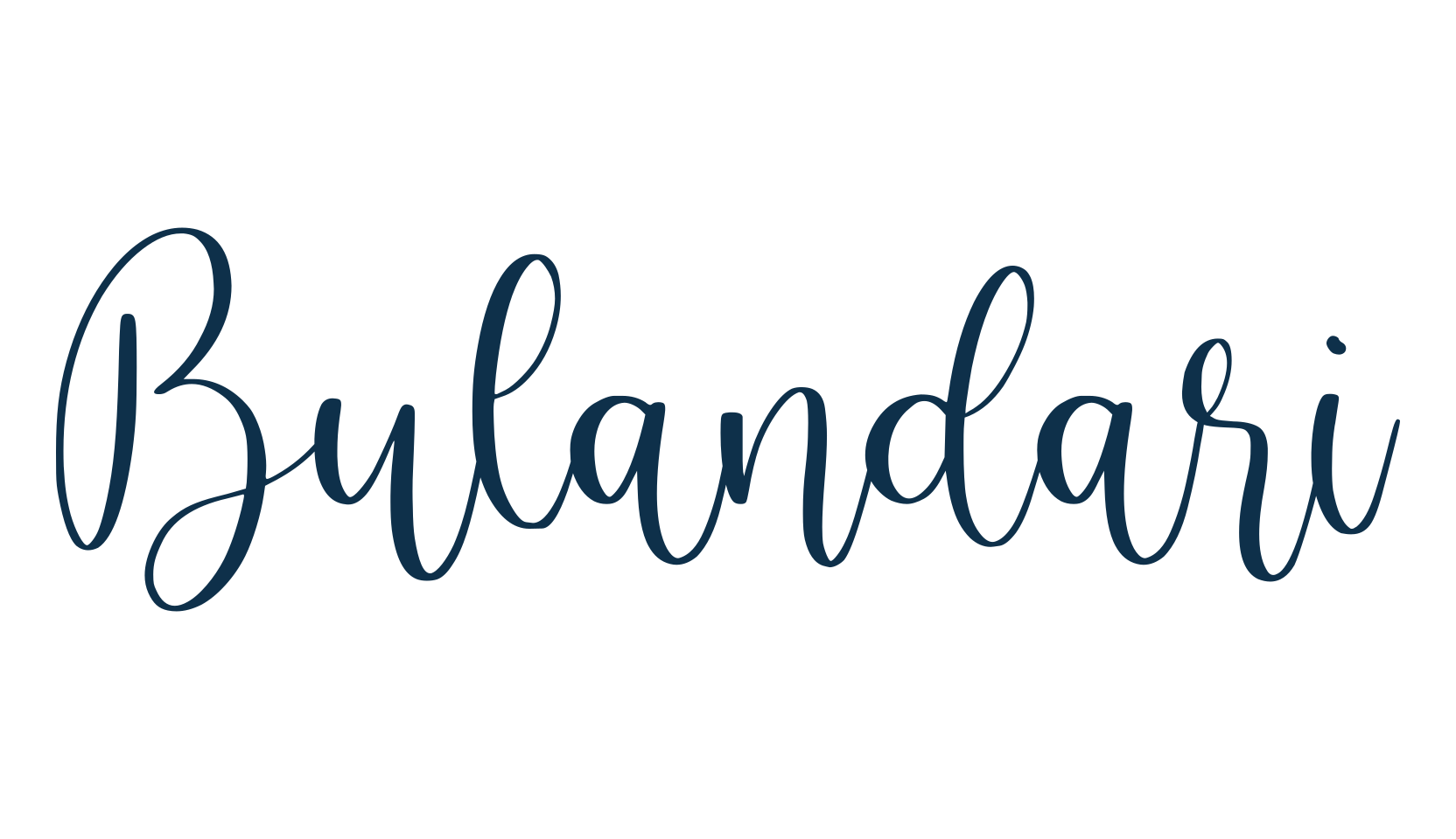 Bulandari, calligraphy font preview