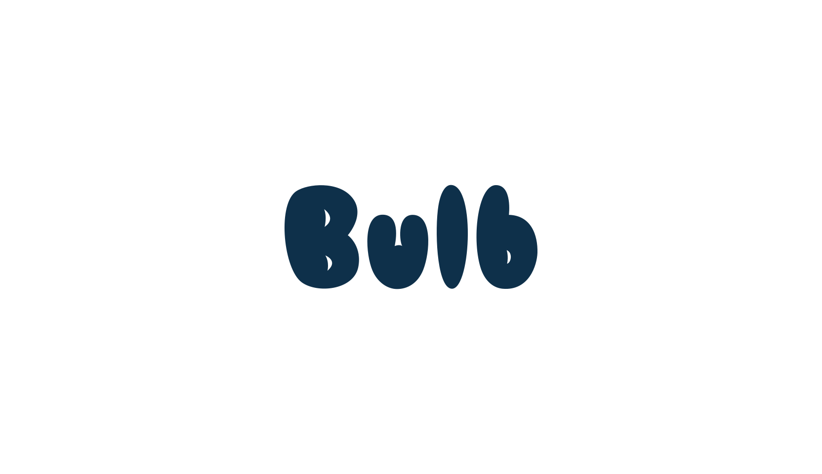 Bulb, fancy cartoon decorative font preview