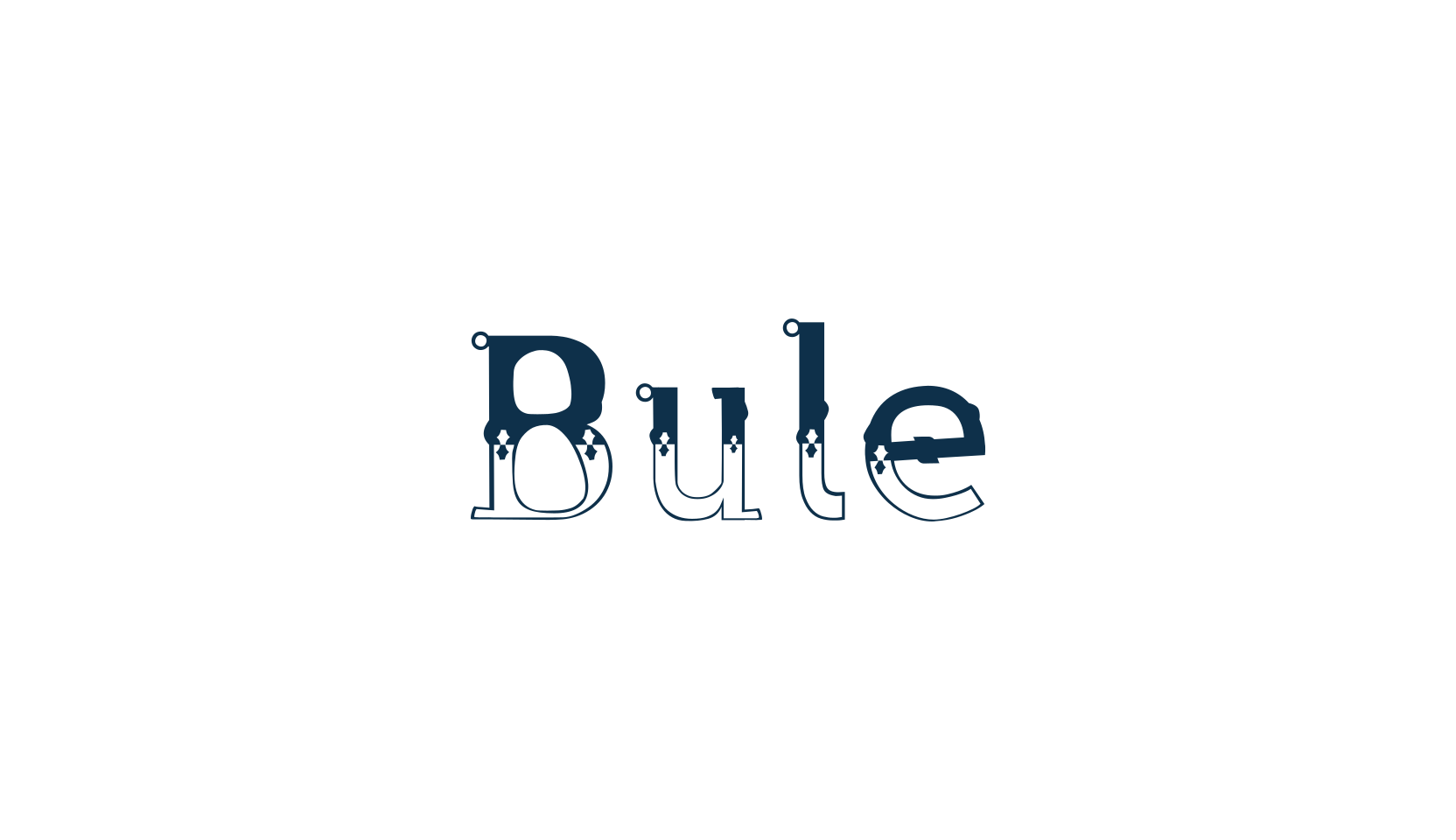 Bule (bule2), decorative font preview