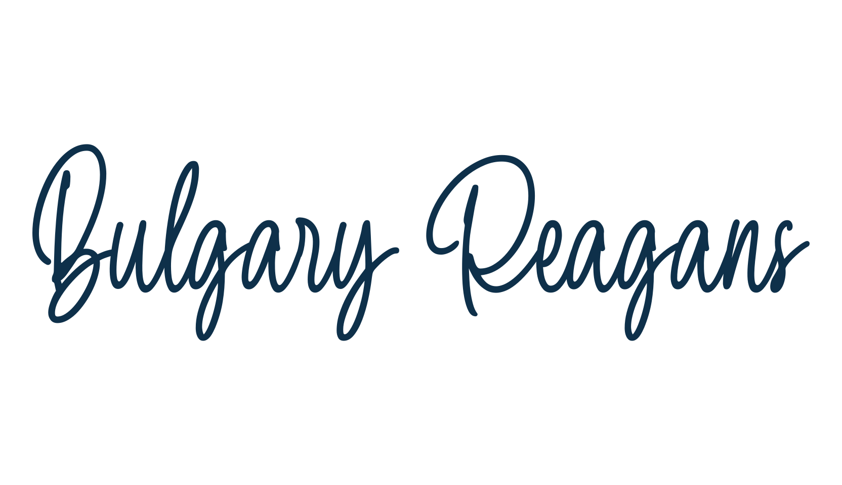 Bulgary Reagans, various font preview