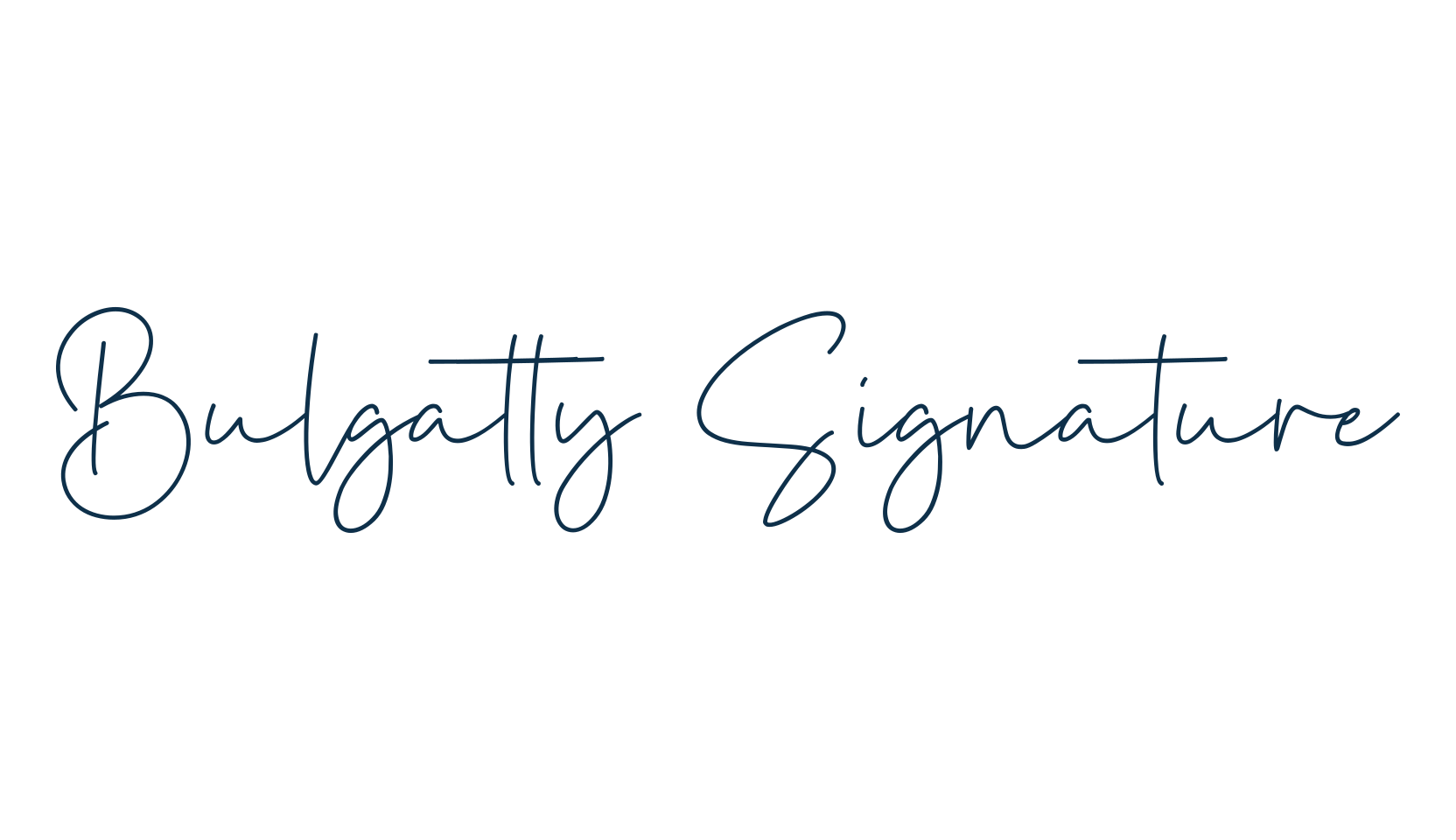 Bulgatty Signature, handwriting font preview