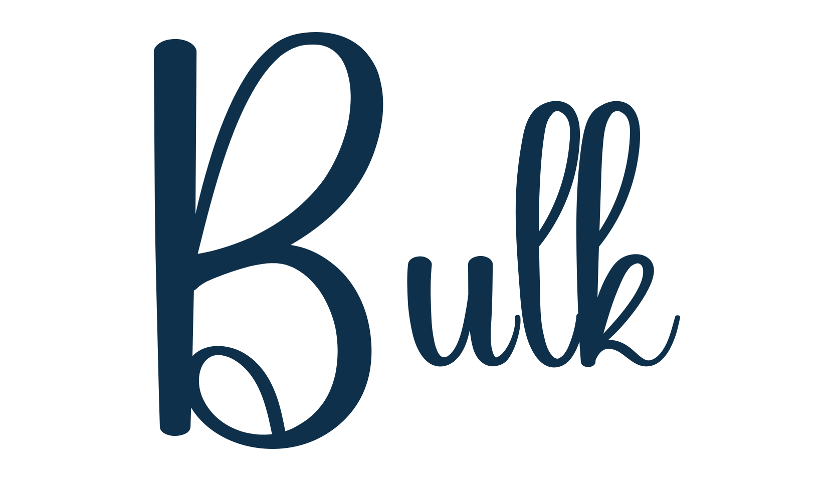Bulk, script handwritten fancy decorative calligraphy font preview