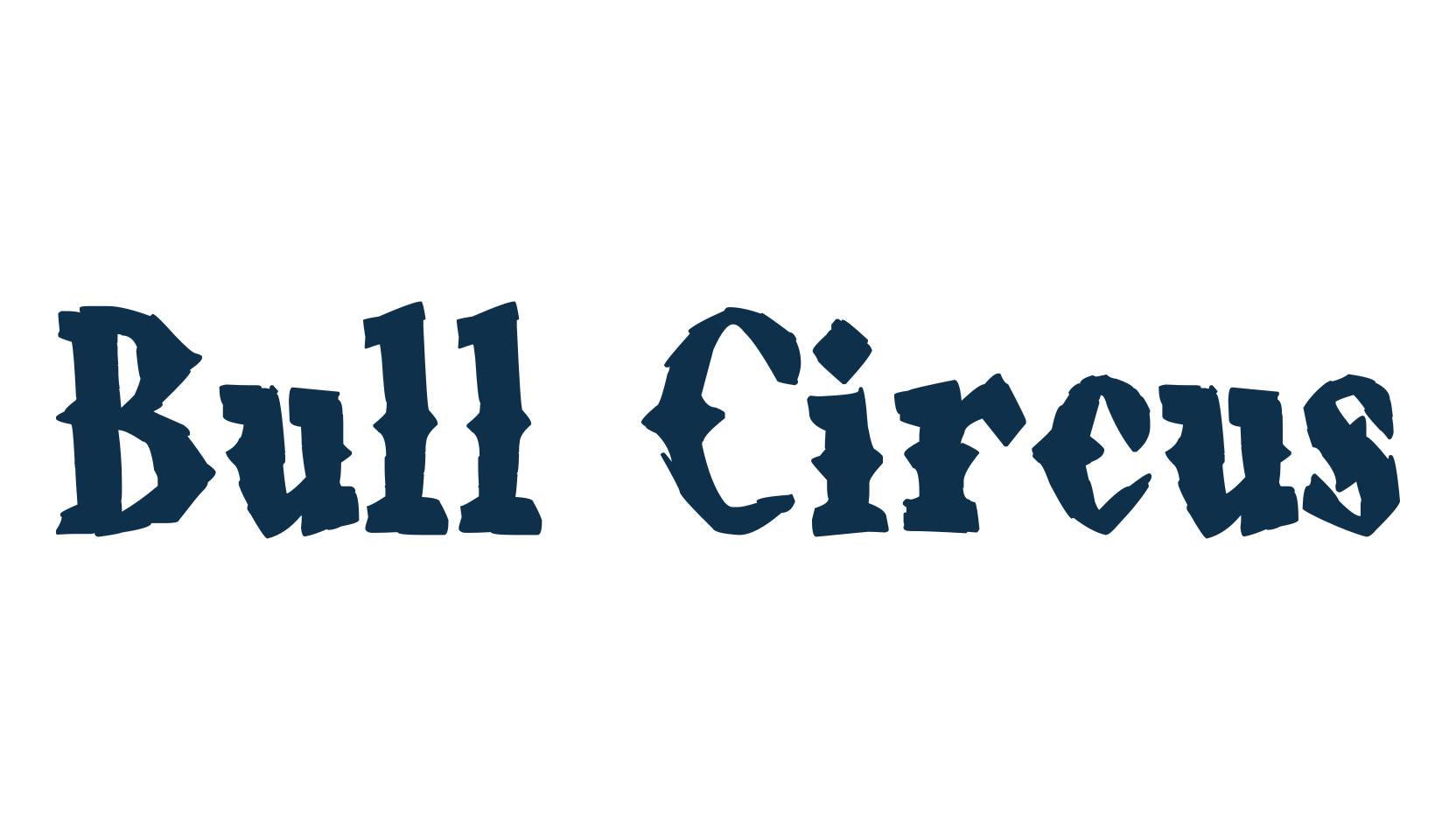 Bull Circus, western font preview