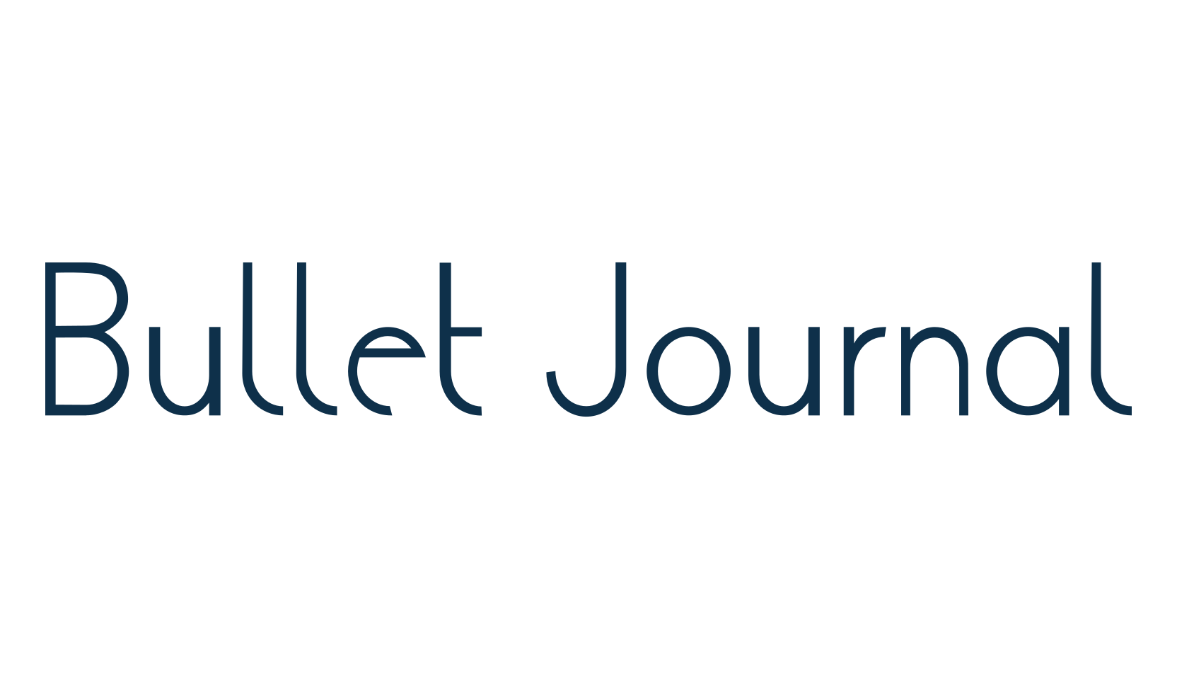Bullet Journal, basic sans serif font preview